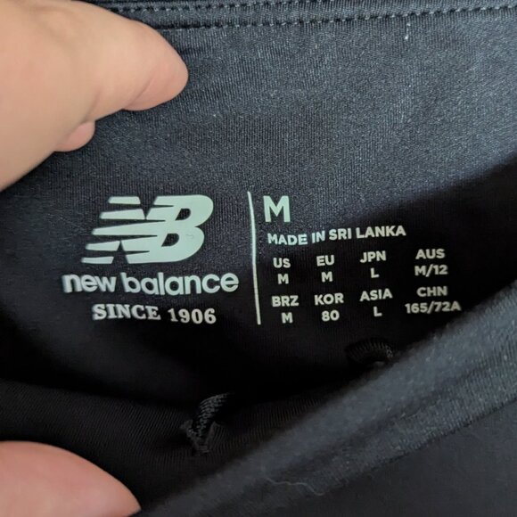 New Balance Black Fitted Running Shorts, M - Picture 3 of 3